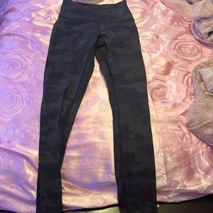 Green Camo High Rise Lulu Lemon Leggings